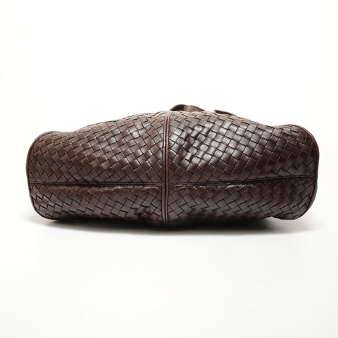 BOTTEGAVENETA INTRECCIATO Hobo Shoulder Bag Brown WS27846