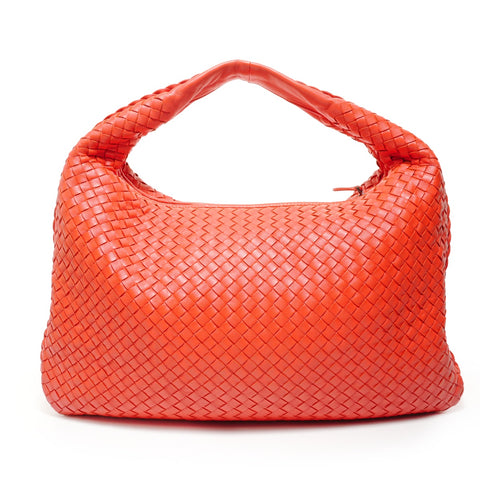 BOTTEGAVENETA INTRECCIATO Hobo Handbag Red WS27848