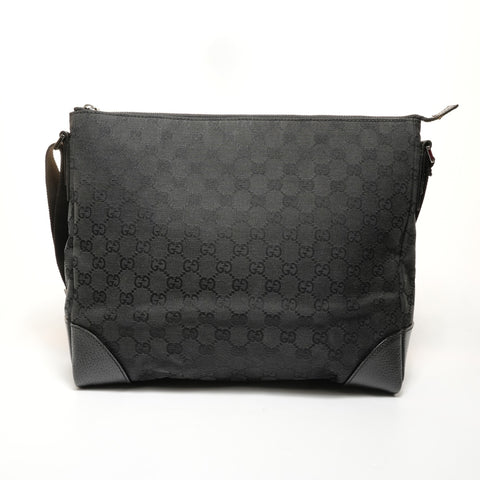 GUCCI GG canvas Shoulder Bag black WS27849