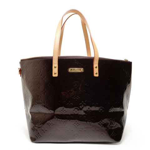 LOUIS VUITTON Monogram Vernis Verview GM Tote Bag Red WS27850