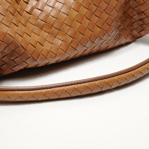 BOTTEGAVENETA INTRECCIATO Shoulder Bag Brown WS27851