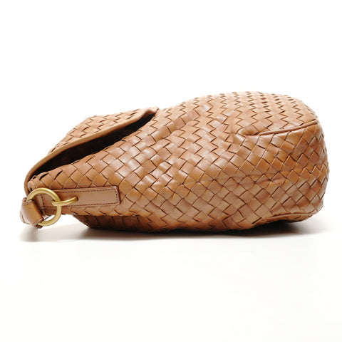 BOTTEGAVENETA INTRECCIATO Shoulder Bag Brown WS27851