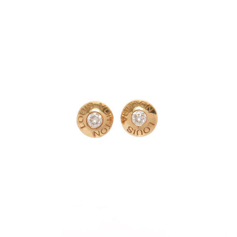 LOUIS VUITTON Pusse d'Oreilles Clou Diamond 18K Pierce gold WS27855