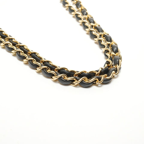 CHANEL Series 0 Double flap Shoulder Bag black WS27859