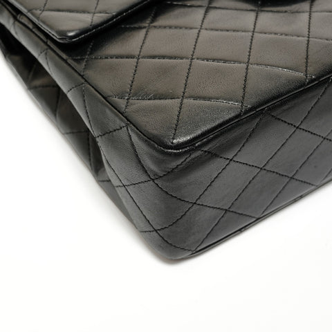 CHANEL Series 0 Double flap Shoulder Bag black WS27859