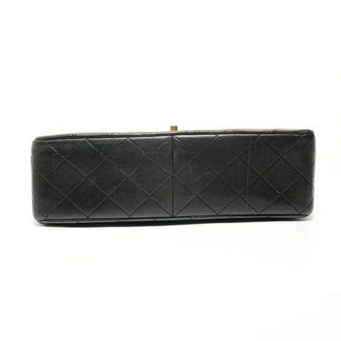 CHANEL Series 0 Double flap Shoulder Bag black WS27859