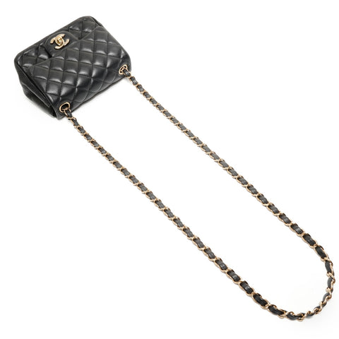 CHANEL Item No. 29 Mini Matelass Chain Shoulder Bag black WS27860