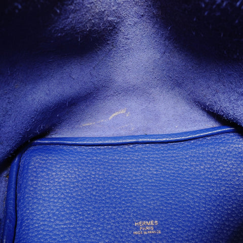 HERMES Picotin Lock PM Taurillon Clemence A stamp Handbag blue WS27862
