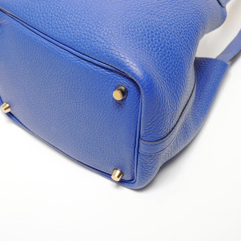 HERMES Picotin Lock PM Taurillon Clemence A stamp Handbag blue WS27862