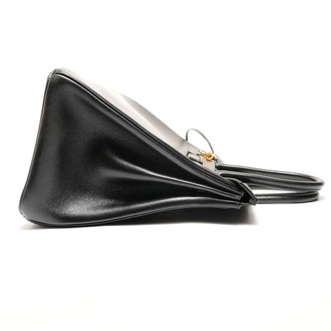 HERMES Birkin 35 Veau Gulliver ○Z Handbag black WS27864