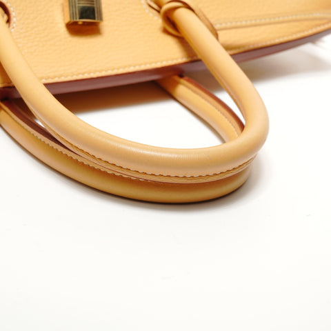 HERMES Birkin 35 Togo Natural Sable Handbag yellow WS27865