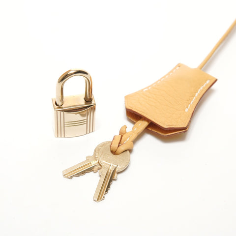 HERMES Birkin 35 Togo Natural Sable Handbag yellow WS27865