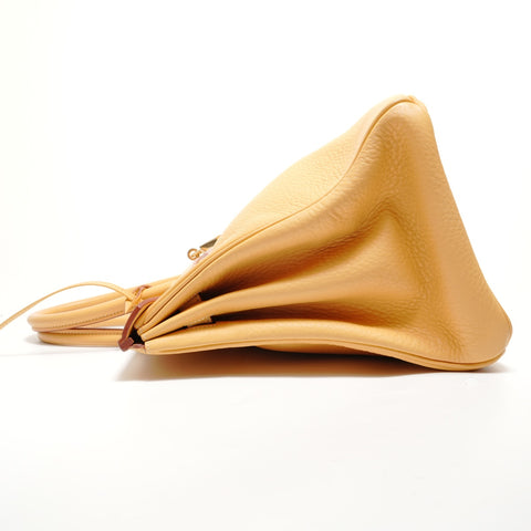 HERMES Birkin 35 Togo Natural Sable Handbag yellow WS27865