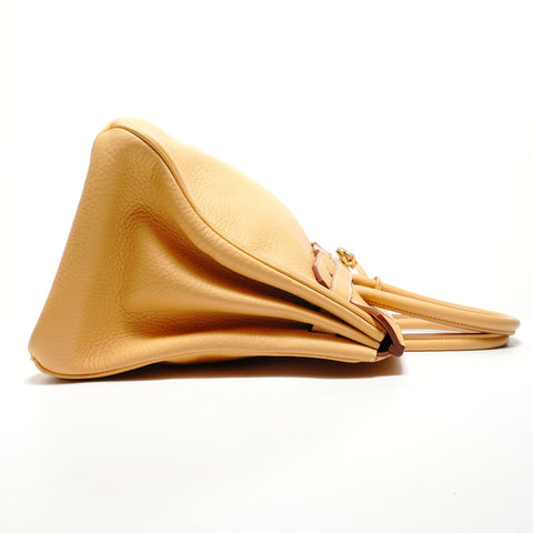 HERMES Birkin 35 Togo Natural Sable Handbag yellow WS27865