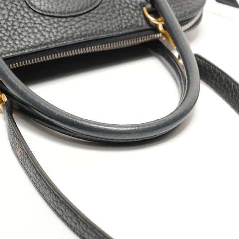 HERMES Bolide 30 2way Taurillon Clemence � L carved Handbag black WS27866
