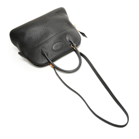 HERMES Bolide 30 2way Taurillon Clemence � L carved Handbag black WS27866