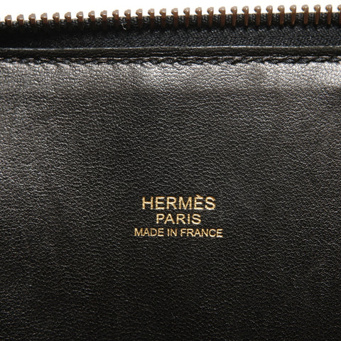 HERMES Bolide 30 2way Taurillon Clemence � L carved Handbag black WS27866