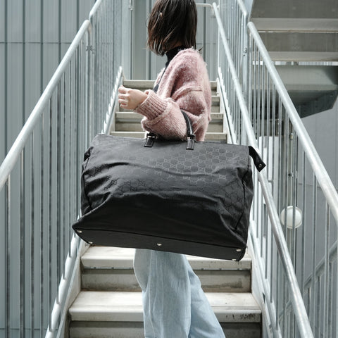 GUCCI GG canvas Boston bag black WS27867