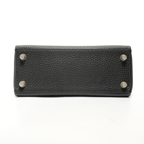 HERMES Kelly 25 Togo D-stamp 2-way Handbag black WS27869