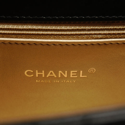 CHANEL Item No. 29, 2019-2020, 2-way top-handle lambskin bag. Shoulder Bag black WS27870