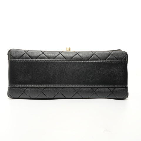 CHANEL Item No. 29, 2019-2020, 2-way top-handle lambskin bag. Shoulder Bag black WS27870