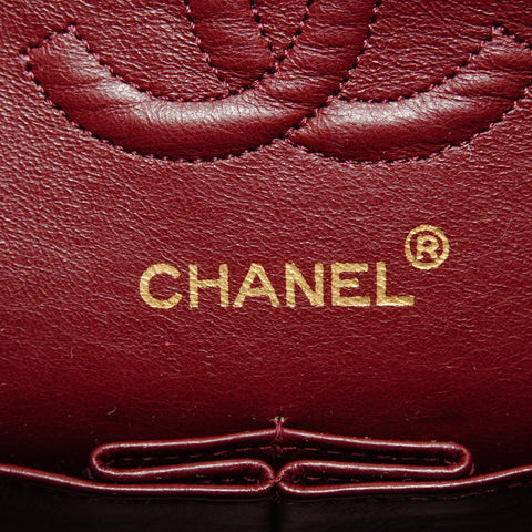 CHANEL Item #1: Lambskin Chain Matelass Double Flap Shoulder Bag black WS27871