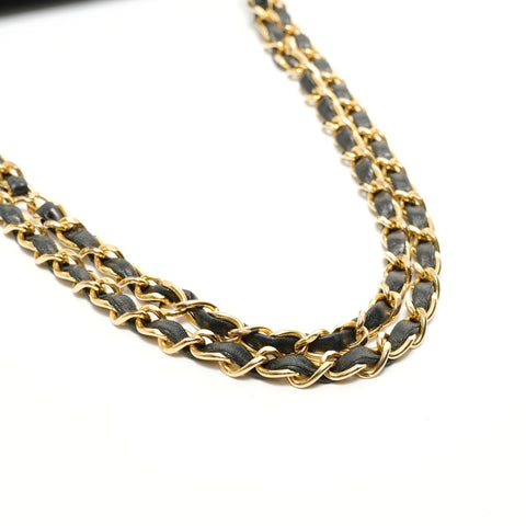 CHANEL Item #1: Lambskin Chain Matelass Double Flap Shoulder Bag black WS27871