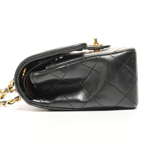 CHANEL Item #1: Lambskin Chain Matelass Double Flap Shoulder Bag black WS27871