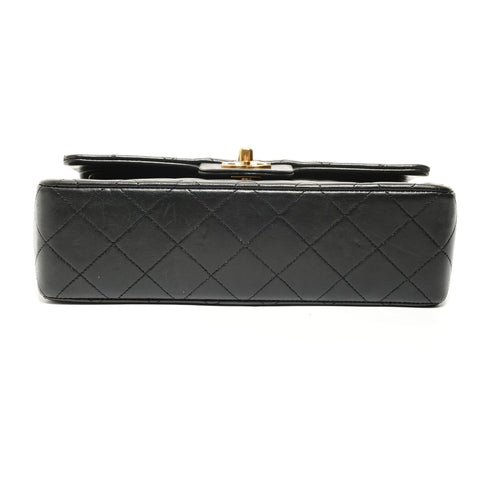 CHANEL Item #1: Lambskin Chain Matelass Double Flap Shoulder Bag black WS27871