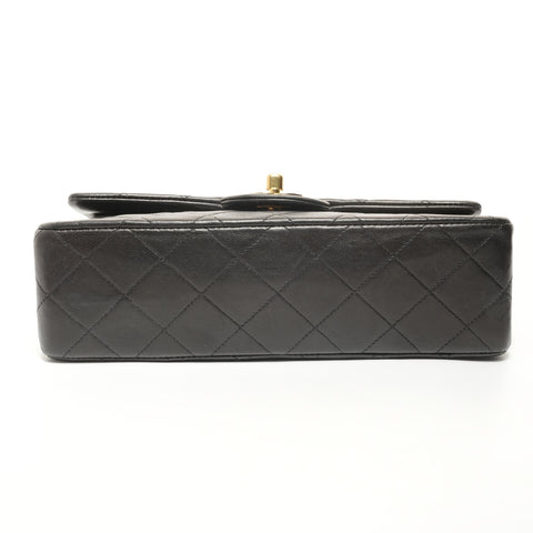 CHANEL Item No. 2: Matelassé Chain Lambskin Double Flap Shoulder Bag black WS27873