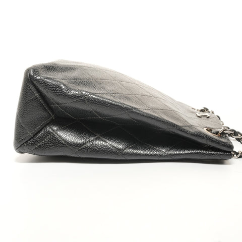 CHANEL Item No. 6, 2000-2001, Caviar Skin Chain Shoulder Shoulder Bag black WS27874