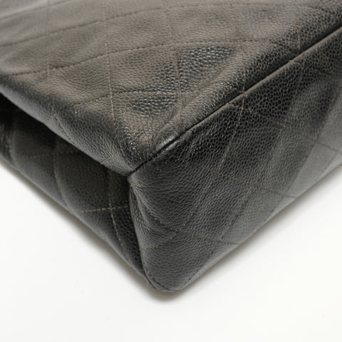 CHANEL Item No. 6, 2000-2001, Caviar Skin Chain Shoulder Shoulder Bag black WS27874