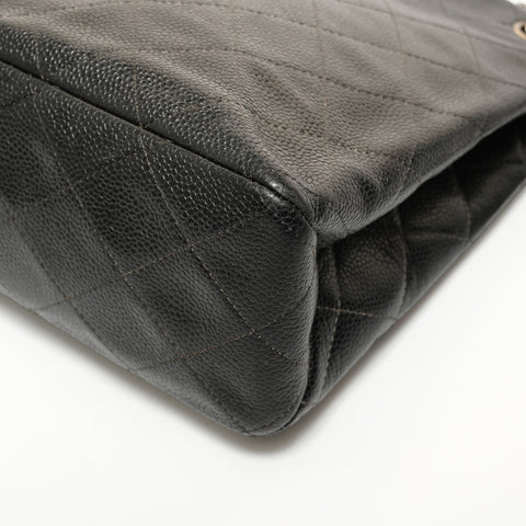 CHANEL Item No. 6, 2000-2001, Caviar Skin Chain Shoulder Shoulder Bag black WS27874