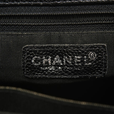 CHANEL Item No. 6, 2000-2001, Caviar Skin Chain Shoulder Shoulder Bag black WS27874