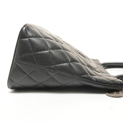 CHANEL Item No. 6, 2000-2001 Replica Tote, COCO Mark, Medallion, Caviar Skin Tote Bag black WS27875