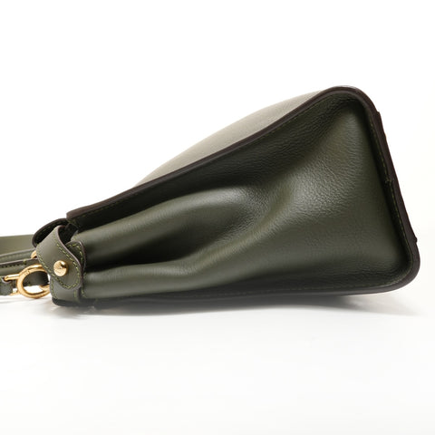 FENDI Leather 2-way medium peekaboo bag Handbag khaki WS27877