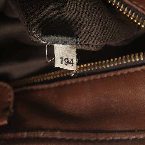 Miu Miu Matelass Leather 2-Way Bag Handbag Brown WS27878