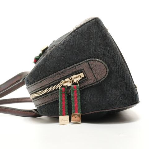 GUCCI GG Canvas Princess Shoulder Bag black WS27879