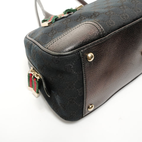 GUCCI GG Canvas Princess Shoulder Bag black WS27879