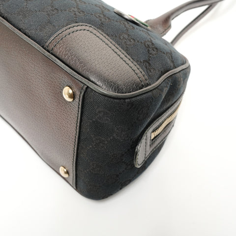 GUCCI GG Canvas Princess Shoulder Bag black WS27879