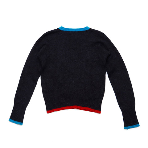 Chanel Coco Mark 2000S Knit Cashmere Grey WS2787
