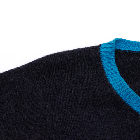 Chanel Coco Mark 2000s Knit Cashmere Gray WS2787