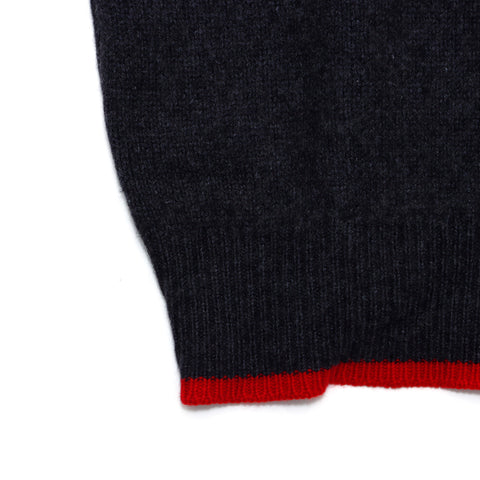 CHANEL COCO Mark 2000s knit cashmere gray WS2787
