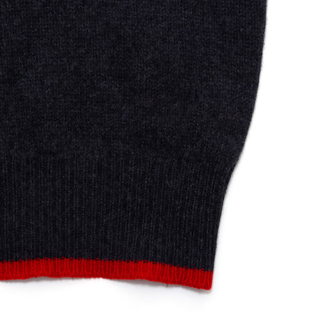 CHANEL COCO Mark 2000s knit cashmere gray WS2787