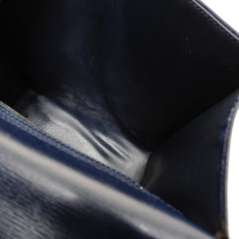 Christian Dior Leather 2WAY Handbag Navy WS27880