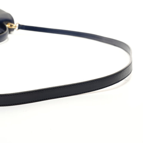 Christian Dior Leather 2WAY Handbag Navy WS27880