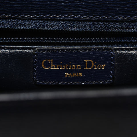 Christian Dior Leather 2WAY Handbag Navy WS27880