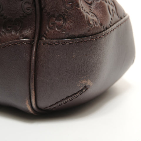 GUCCI Guccissima Leather Mayfair Tote Bag Handbag Brown WS27882