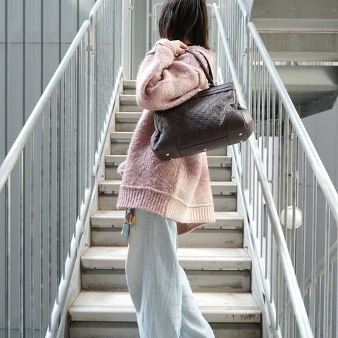 GUCCI Guccissima Leather Mayfair Tote Bag Handbag Brown WS27882