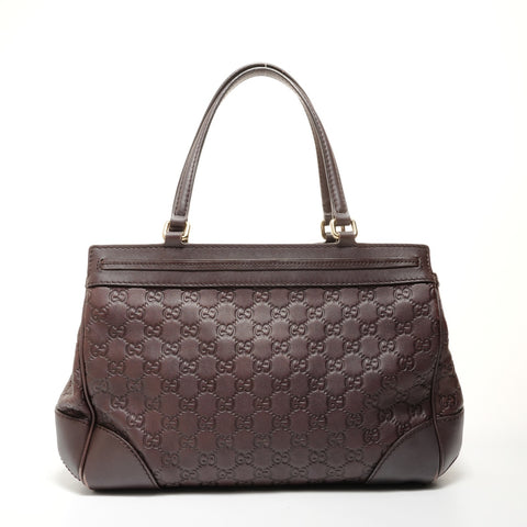 GUCCI Guccissima Leather Mayfair Tote Bag Handbag Brown WS27882